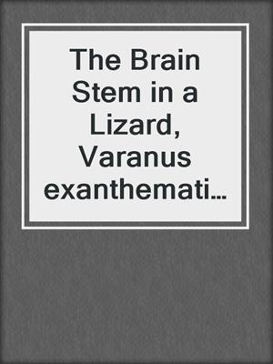 The Brain Stem in a Lizard, Varanus exanthematicus