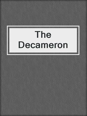 cover image of The Decameron