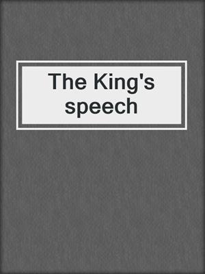 The King's speech