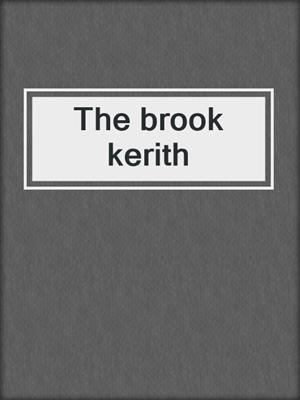 The brook kerith