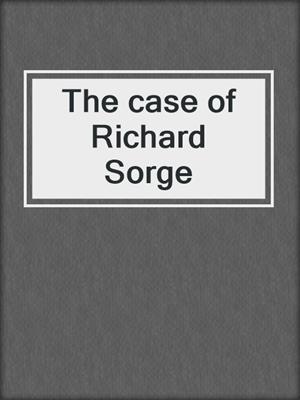 The case of Richard Sorge