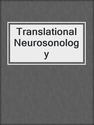 cover image of Translational Neurosonology