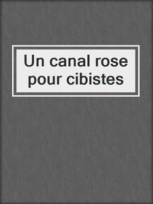 cover image of Un canal rose pour cibistes