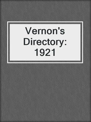 Vernon's Directory: 1921