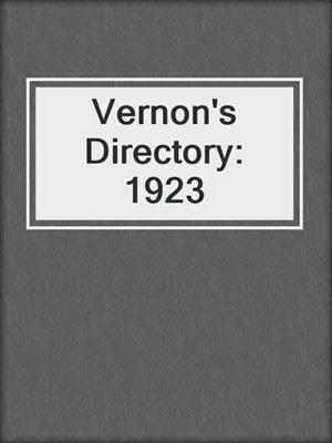 Vernon's Directory: 1923