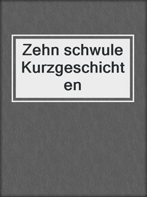 cover image of Zehn schwule Kurzgeschichten
